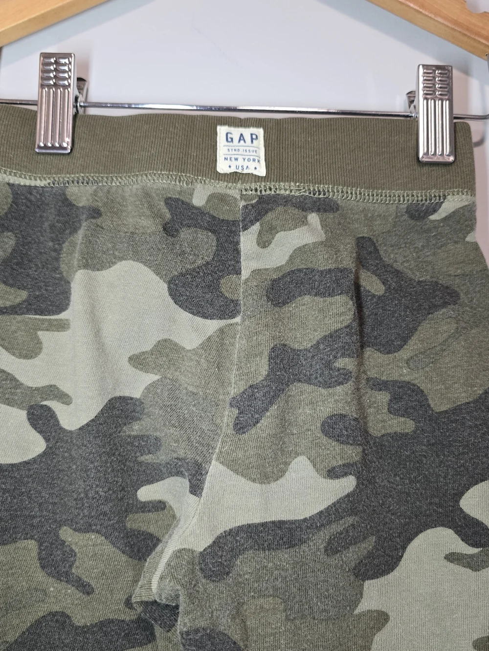 GAP Kids Camo Sweat Joggers - Olive Green